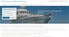 Desktop Screenshot of internationalyachtchartergroup.com